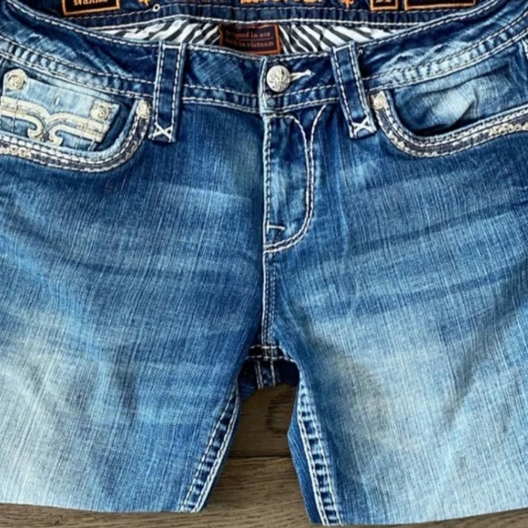 ❤️NeW❤️ ROCK REVIVAL NANNA SKINNY JEANS Size 28 - Picture 8 of 13